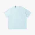 Belvarri oversized heavyweight cotton t-shirt in light blue with a clean round neckline and drop-shoulder silhouette.